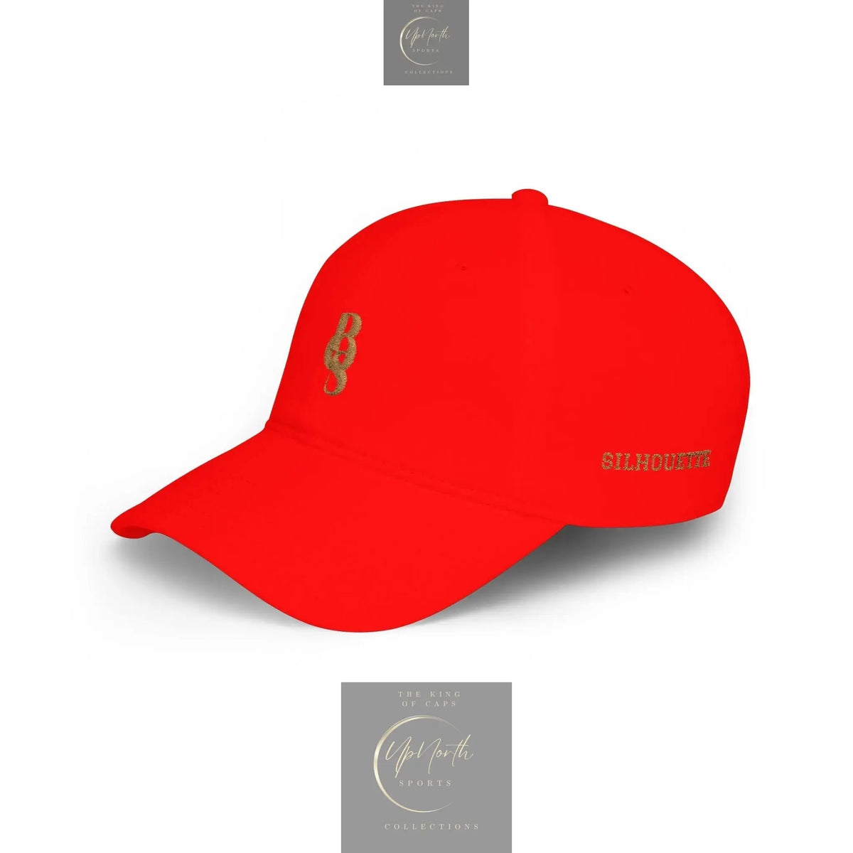Red POS Paparazzi Old Gold Baseball Cap left side - Paparazzi Original
