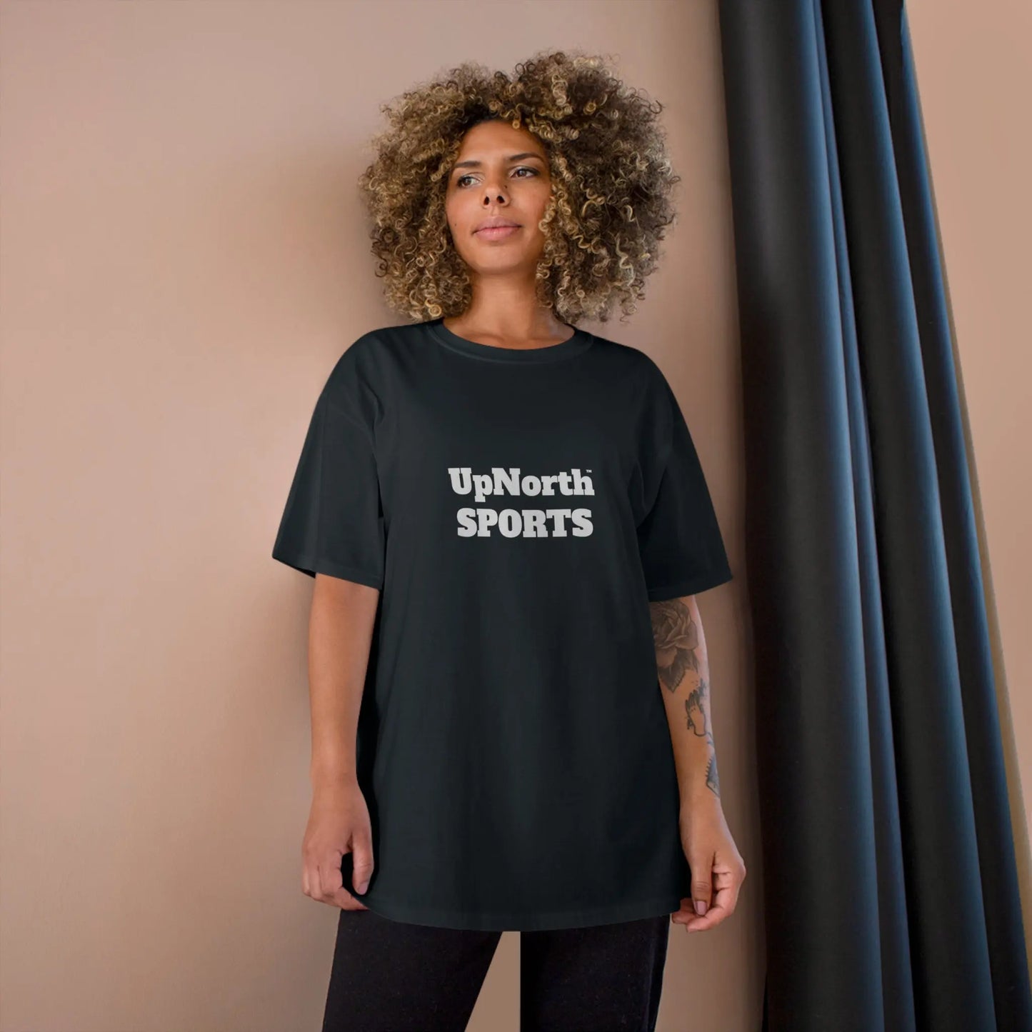UpNorthSPORTS Black White Champion T-shirt