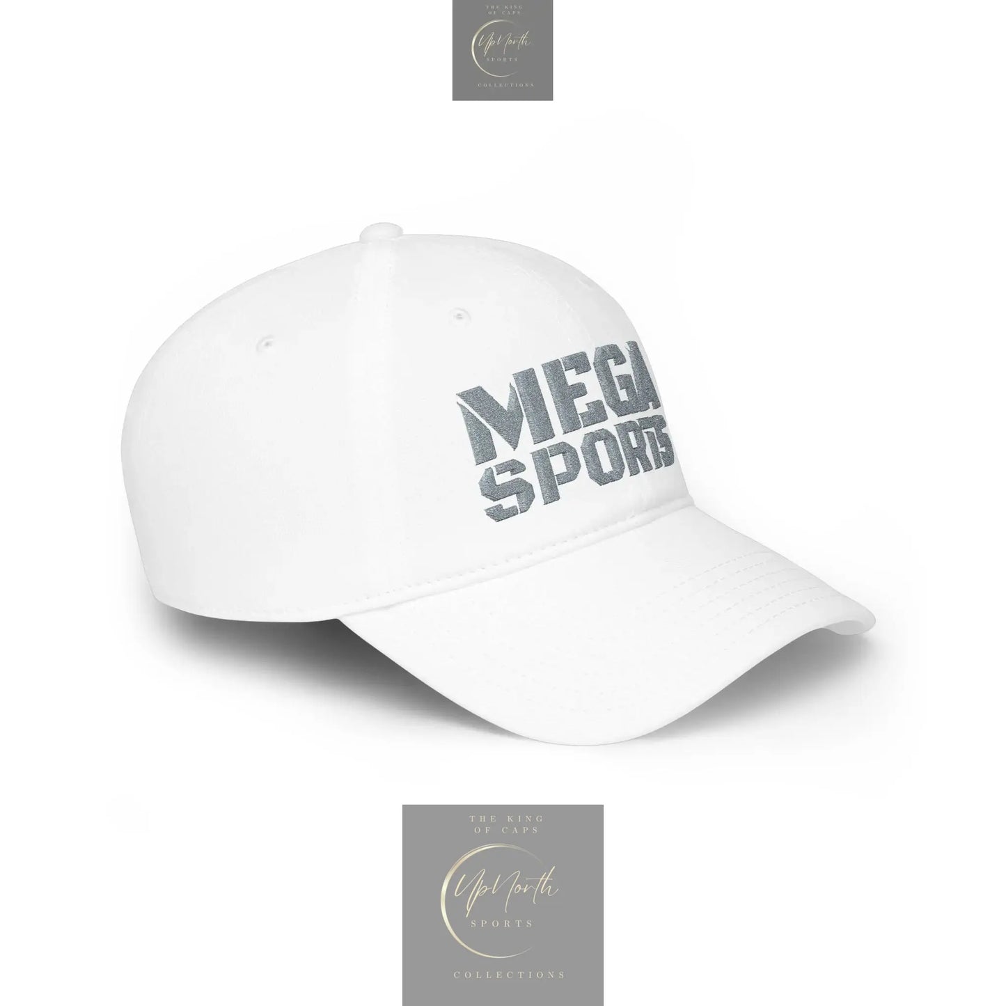 MEGA Sports Grey Baseball Cap Printify