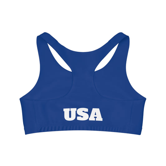 Sports Bra UpNorth white on dark blue