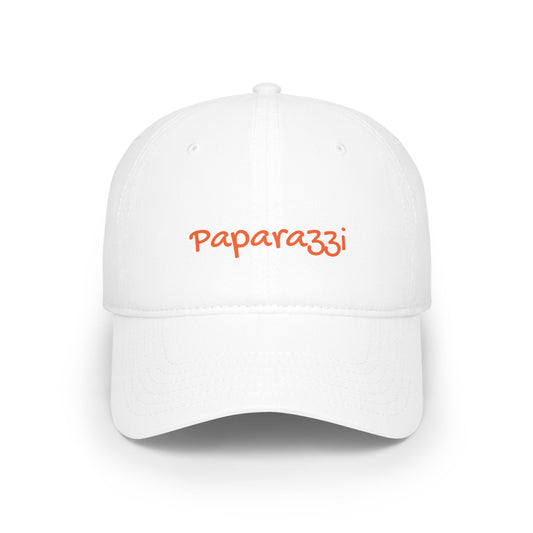 Baseball Cap Paparazzi orange on white