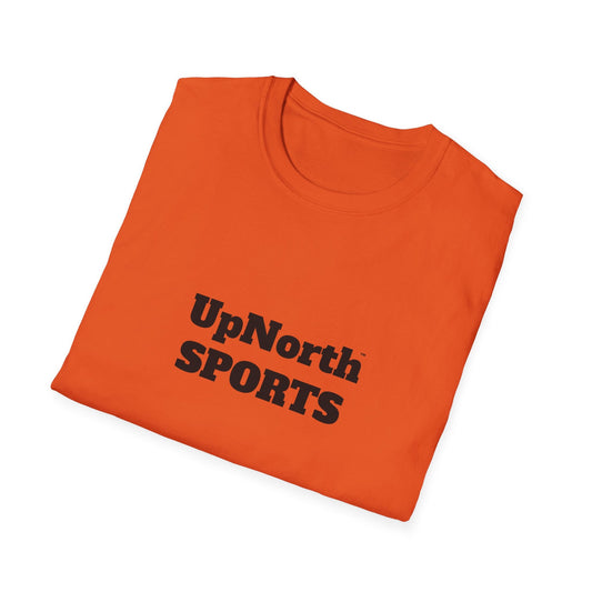 Orange Black Unisex T-Shirt folded - UpNorth SPORTS
