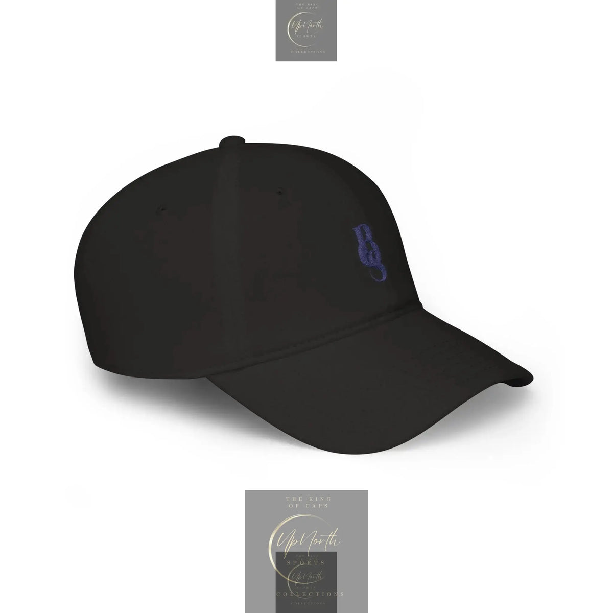 Black POS Paparazzi Navy Baseball Cap right side - UpNorth SPORTS