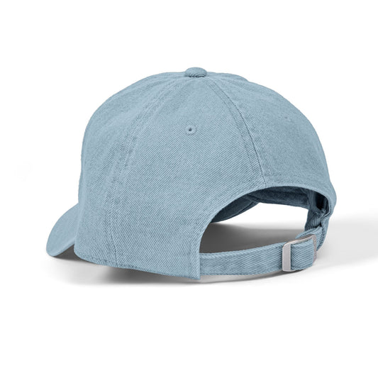 Denim Baseball Cap Piloti in light blue Printify