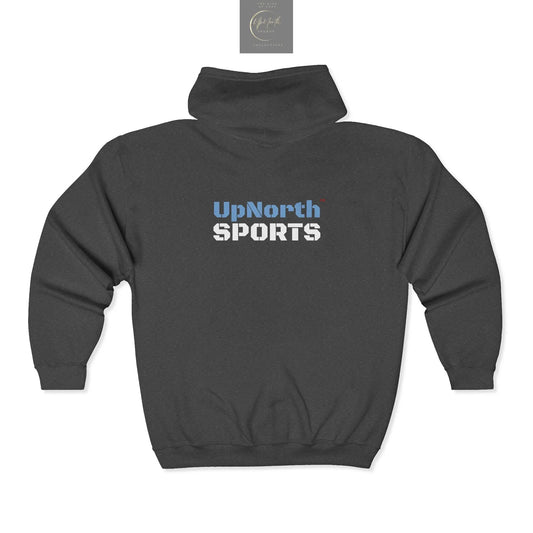 UpNorth Sports Heather Full Zip Hoodie Printify