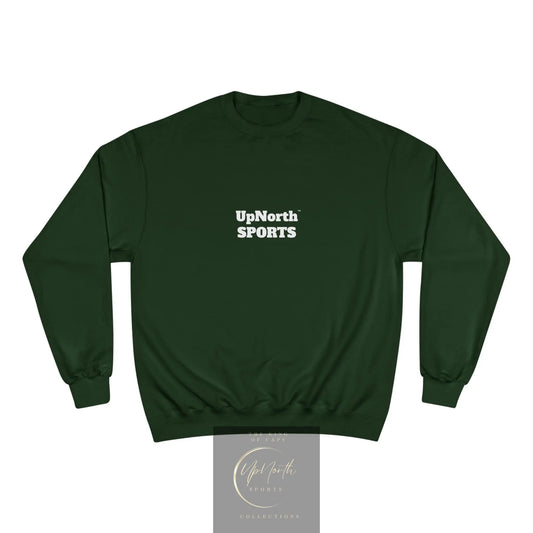 Dark Green Multicolor UpNorth SPORTS Champion Sweatshirt front - UpNorth SPORTS