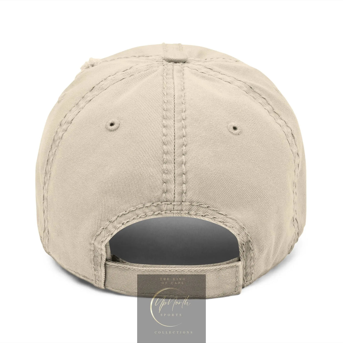 Distressed Baseball Cap Paparazzi Embroidery khaki with brown - UpNorth SPORTS