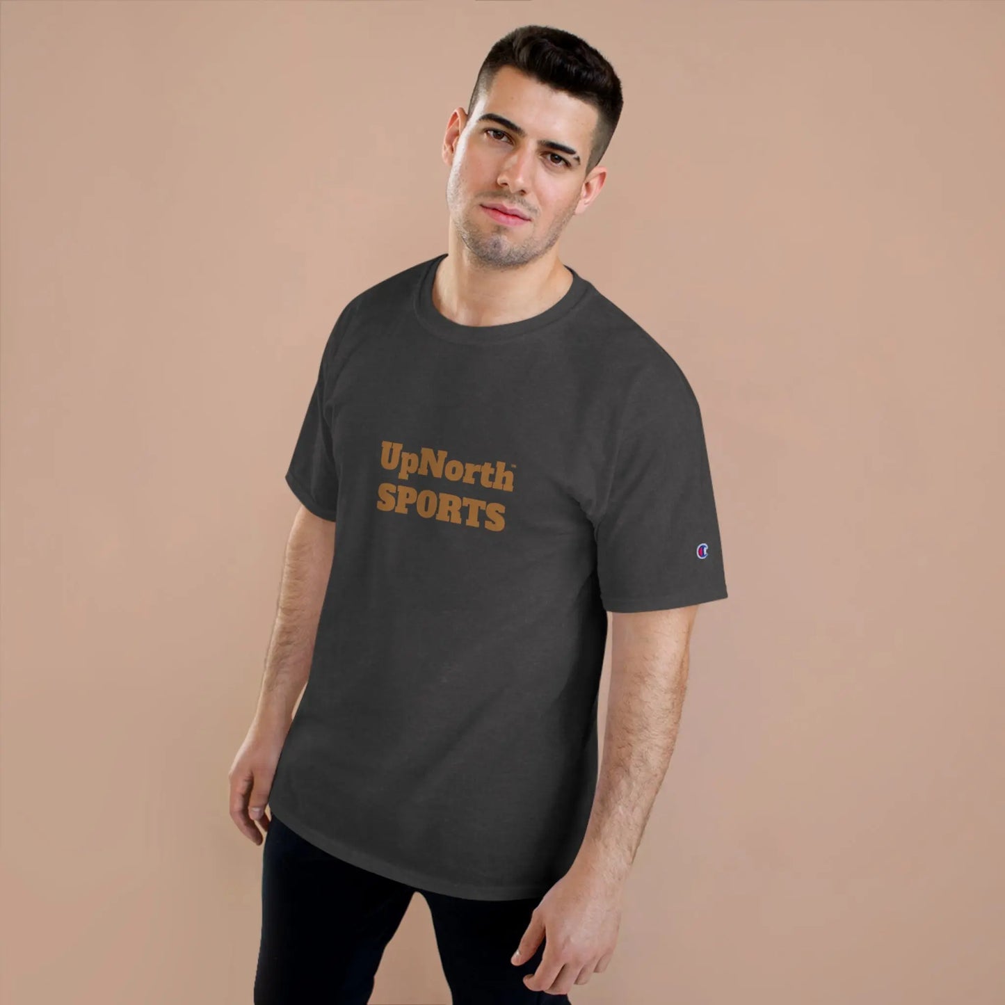 UpNorthSPORTS Grey Brown Champion T-shirt
