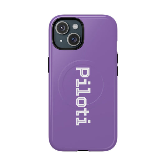 Tough Magnetic iPhone Cases Piloti in light purple Printify