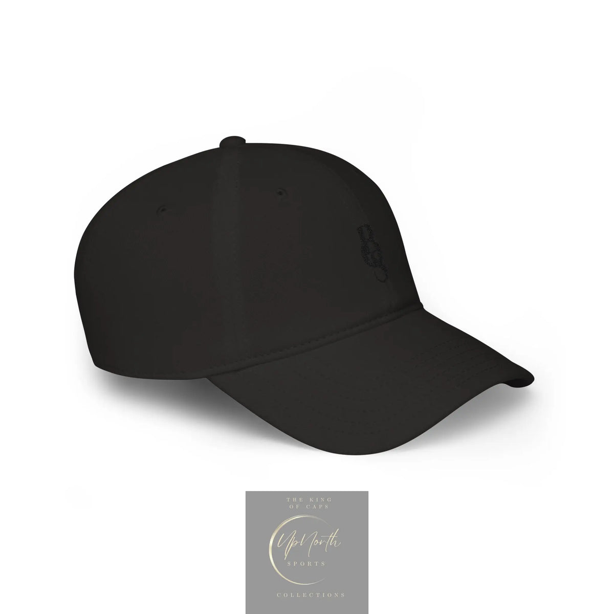 Elusive Black POS Paparazzi Black Baseball Cap right side - Paparazzi Original