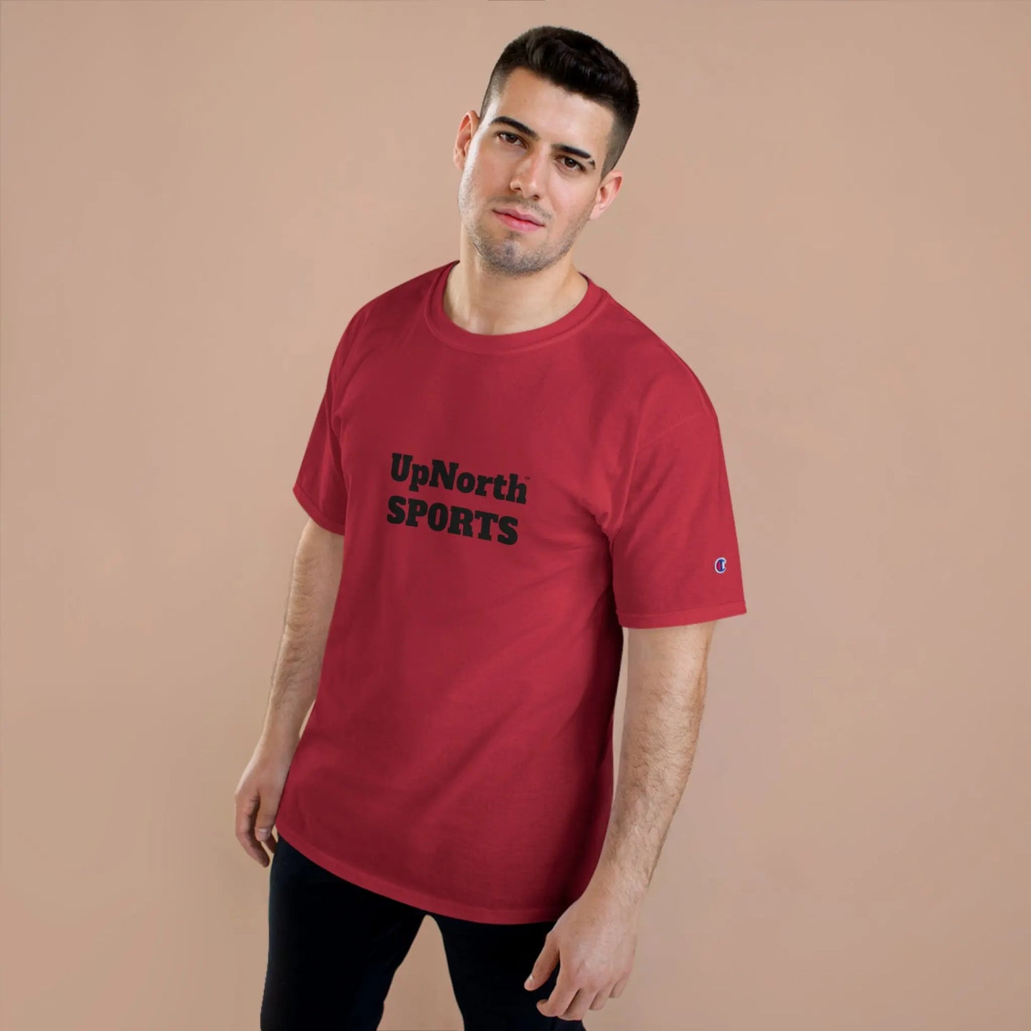UpNorthSPORTS Red Black Champion T-shirt