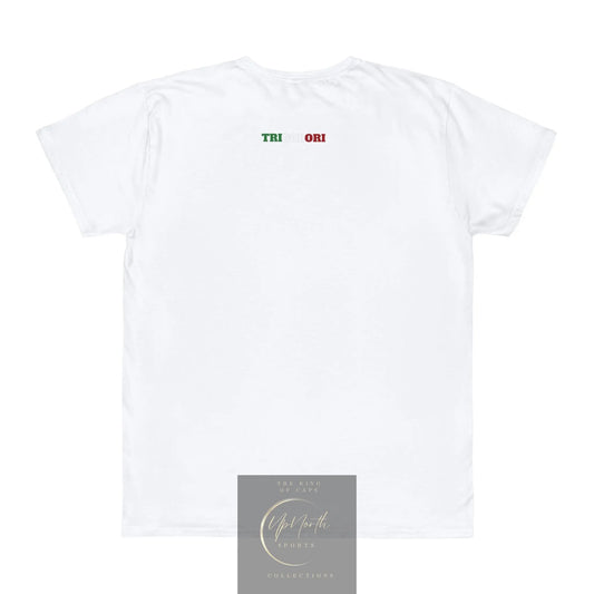UpNorth SPORTS White Tricolore T-Shirt backside - UpNorth SPORTS