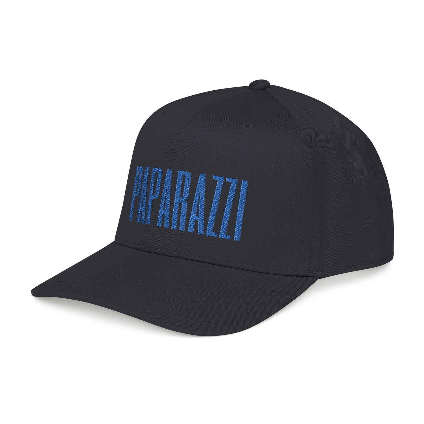 Navy Paparazzi Royal Mid Profile Baseball Cap right - Paparazzi Original