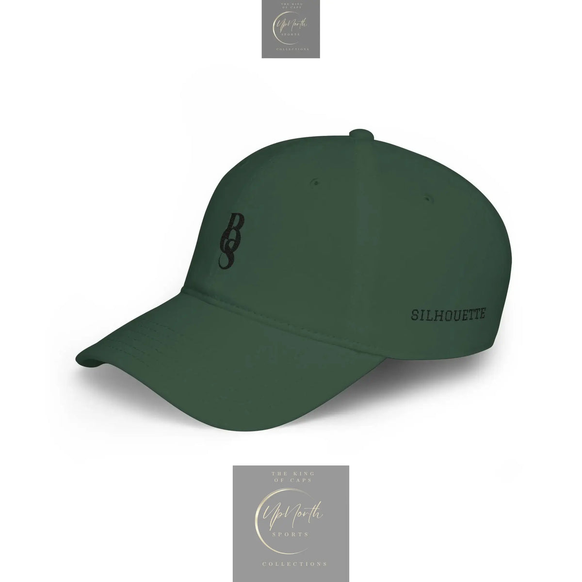 Dark Green POS Paparazzi Black Baseball Cap left side - Paparazzi Original