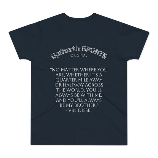Men T-shirt UpNorth SPORTS navy with Vin Diesel tribute Printify