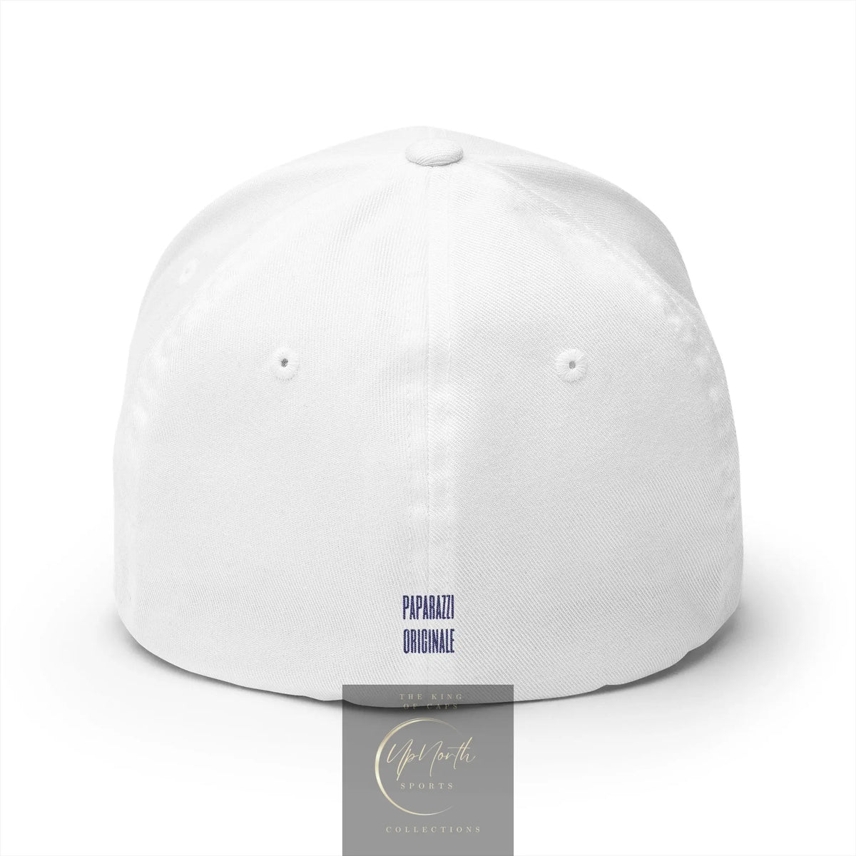 White Paparazzi Silhouette Closed Back Cap backside - Paparazzi Original
