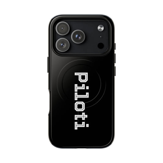 Tough Magnetic iPhone Cases Piloti in black Printify