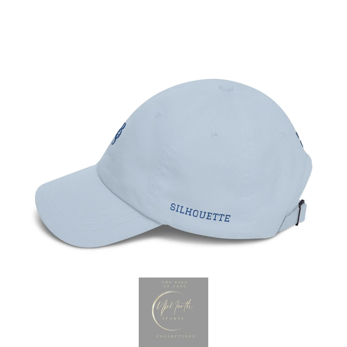 Light Blue Paparazzi embroidered monogram POS logo on front Royal Classic Cap and PAPARAZZI ORIGINALE on the back & SILHOUETTE on the left side - Paparazzi Original