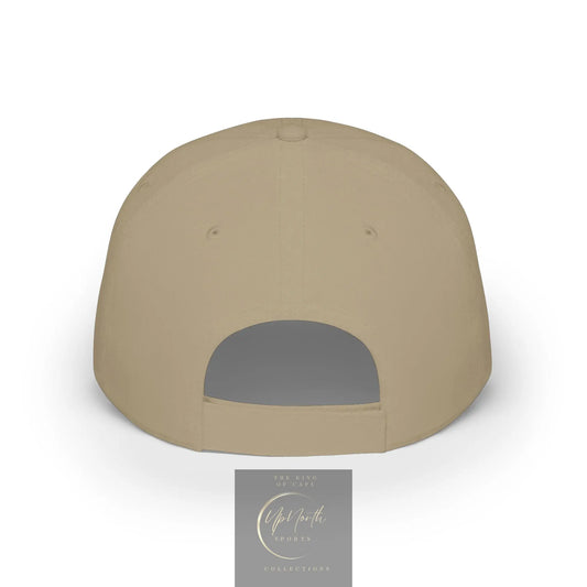 Khaki MEGA Sports Purple Baseball Cap backside - UpNorth SPORTS
