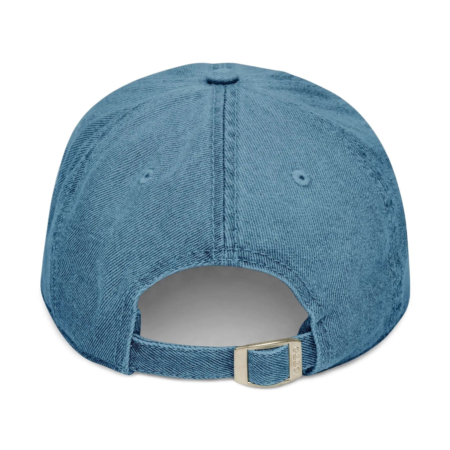 Denim Baseball Cap Piloti in blue Printify