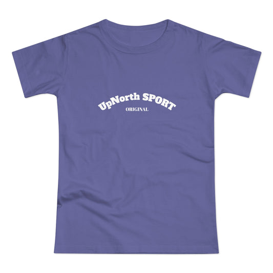 Women T-Shirt millennial lilac with white Printify