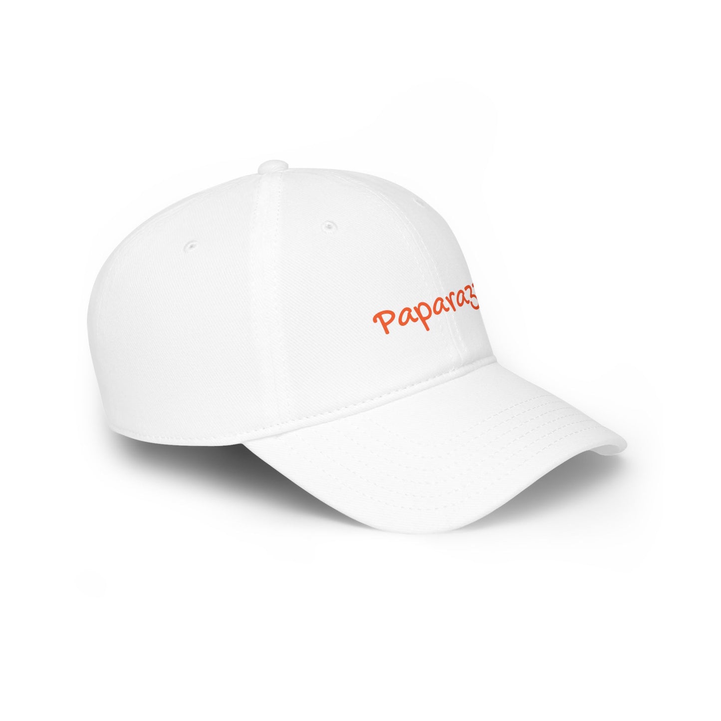 Baseball Cap Paparazzi orange on white