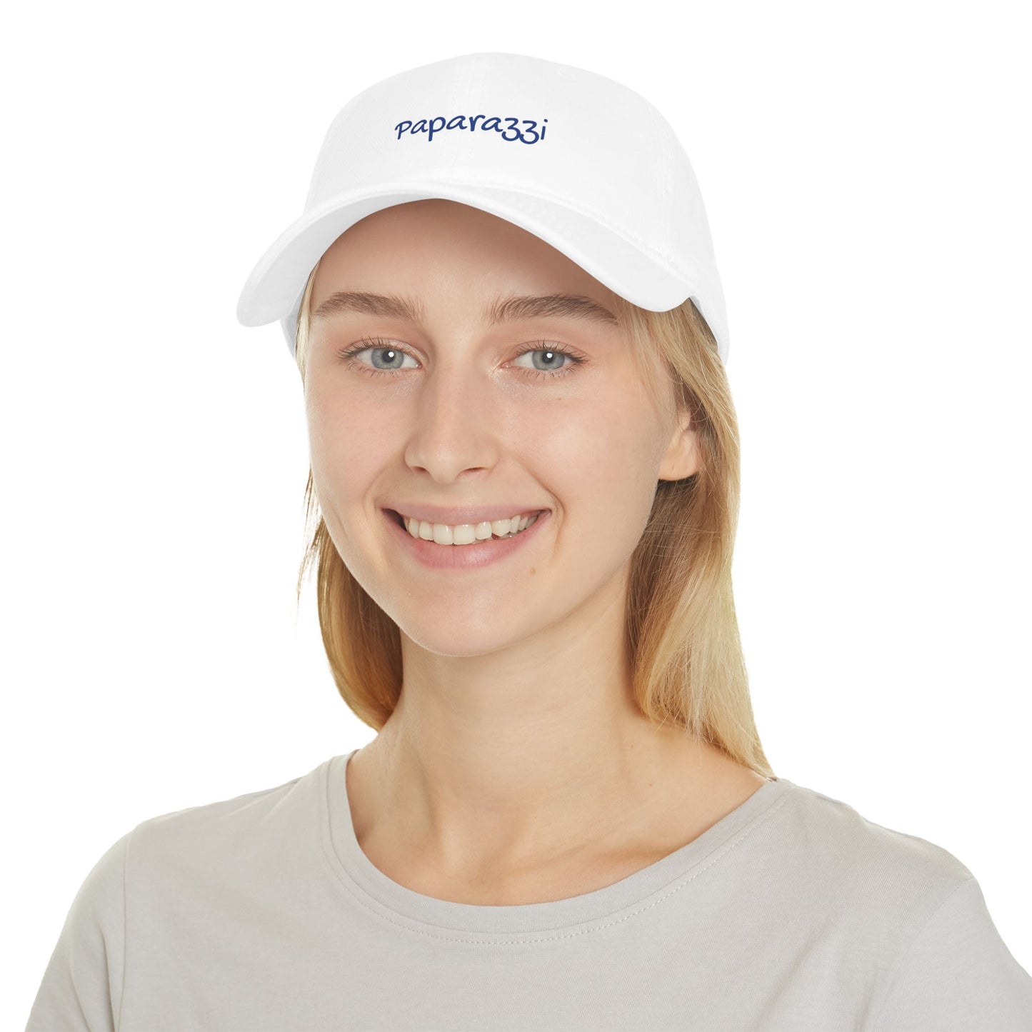 Baseball Cap Paparazzi blue on white