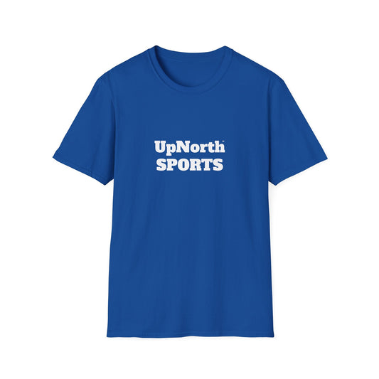 Unisex T-Shirt white on royal blue Printify