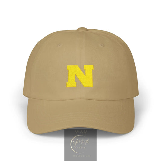 Khaki UpNorth Sports Gold Classic Cap front - UpNorth SPORTS