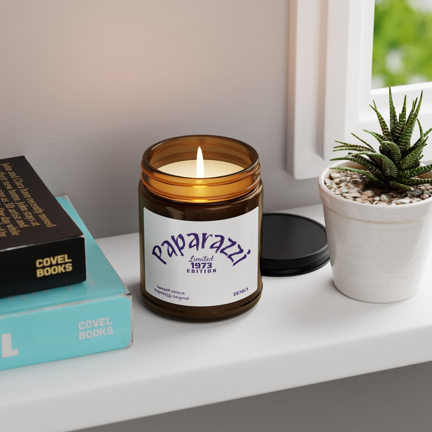 Scented Soy Candle Seasalt Orchid Printify