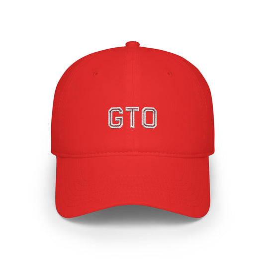 GTO Baseball Cap White Embroidery Printify