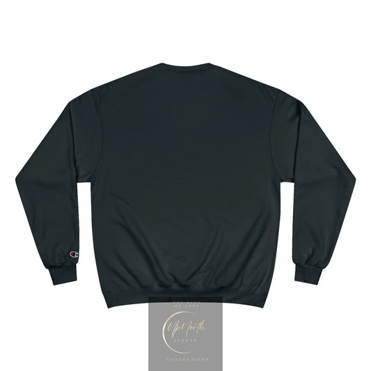 Black UpN Red Champion Sweatshirt backside - UpNorth SPORTS