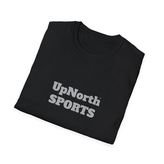 Black Light Grey Unisex T-Shirt folded - UpNorth SPORTS