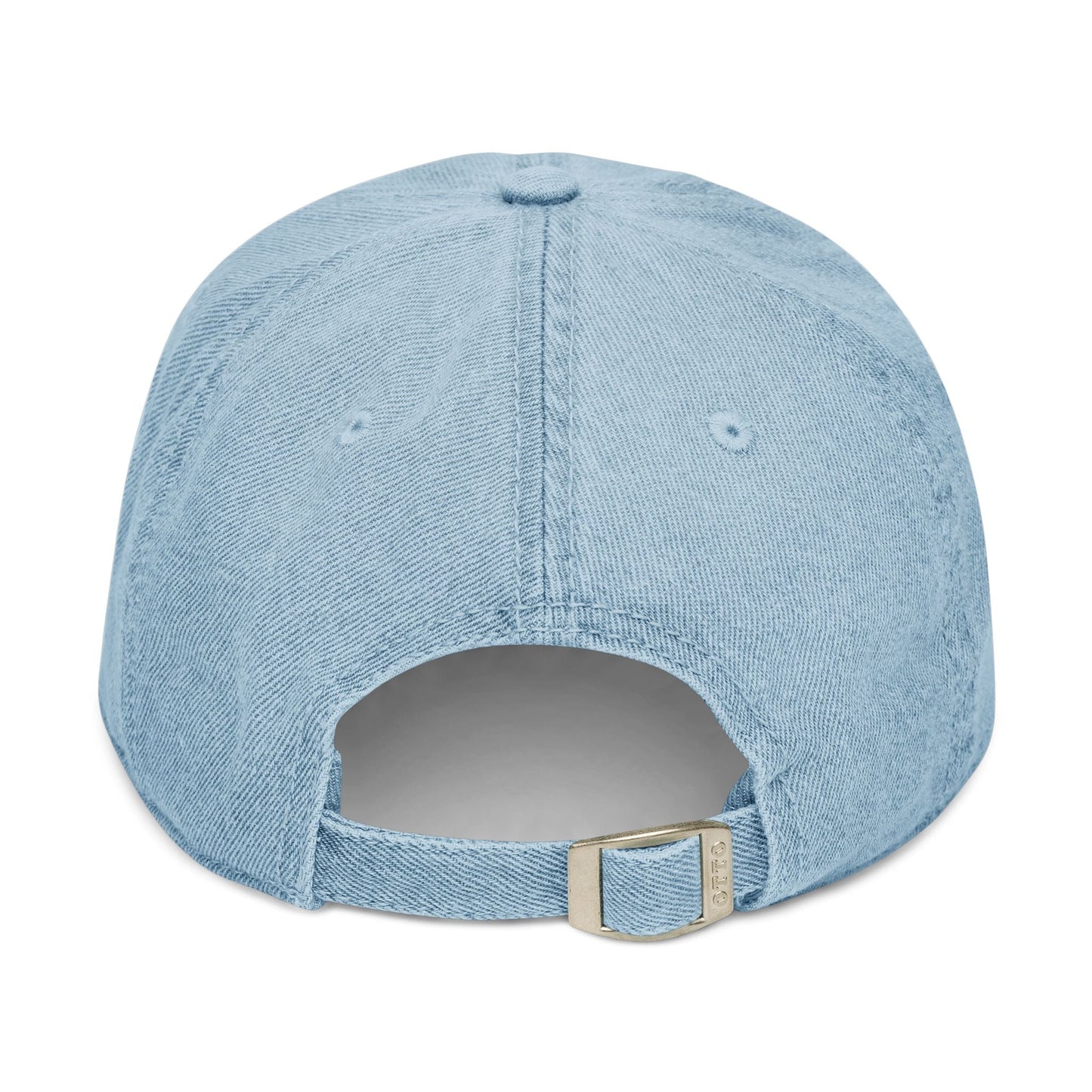Denim Baseball Cap Piloti in light blue Printify