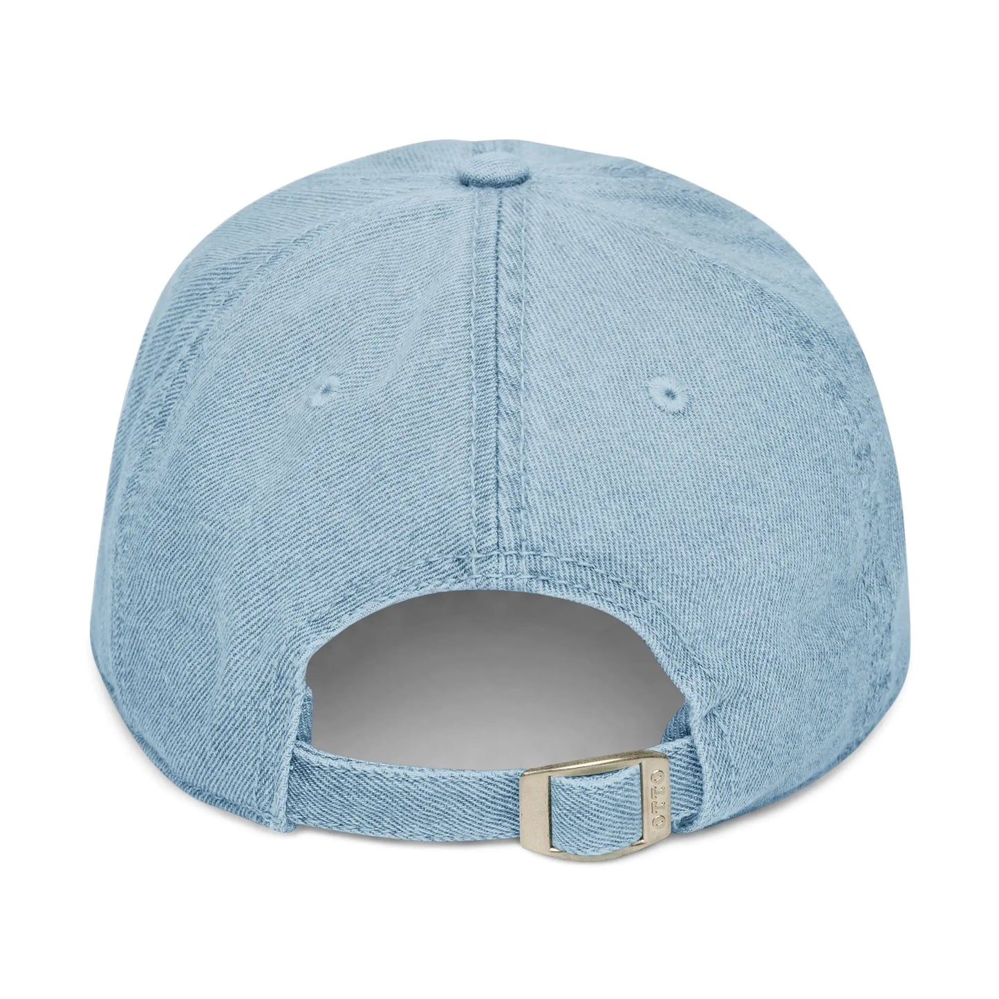 Denim Baseball Cap Piloti in light blue Printify