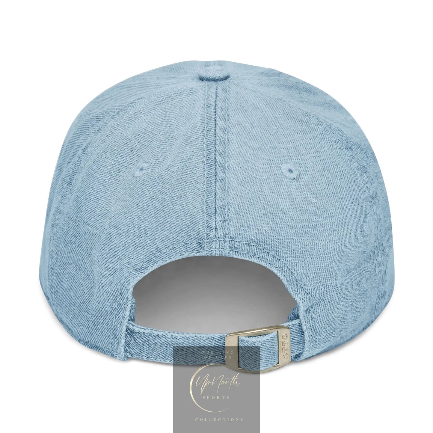 Denim Baseball Cap Piloti in light blue Printify