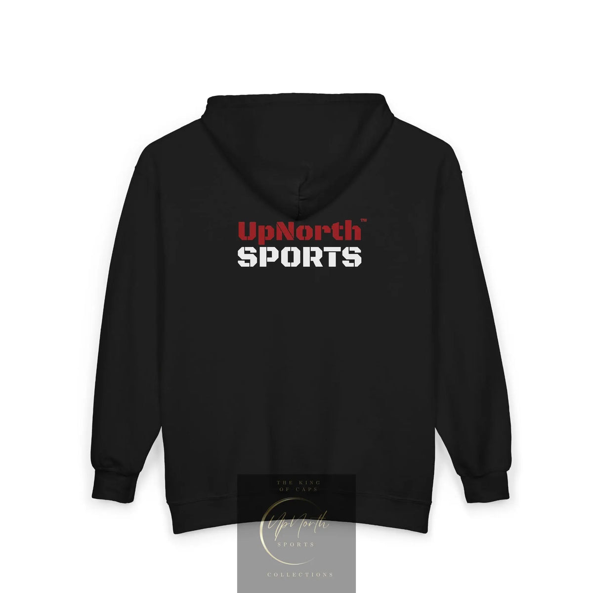 UpNorth Sports Black Full Zip Hoodie back - UpNorth SPORTS
