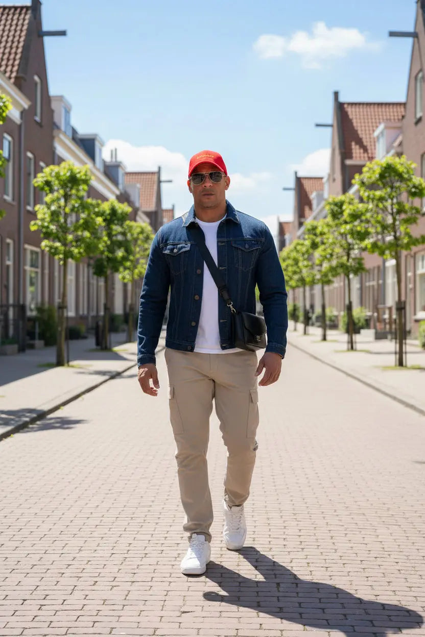 Male model wearing a Maranello Scuderia Baseball Cap - UpNorth SPORTS