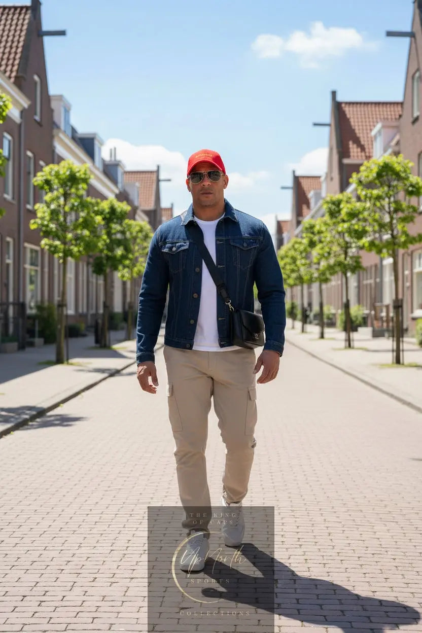 Male model wearing a Maranello Scuderia Baseball Cap - UpNorth SPORTS
