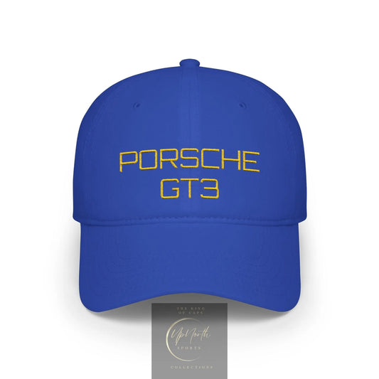 Royal Porsche GT3 Gold Baseball Cap frontside - UpNorth SPORTS