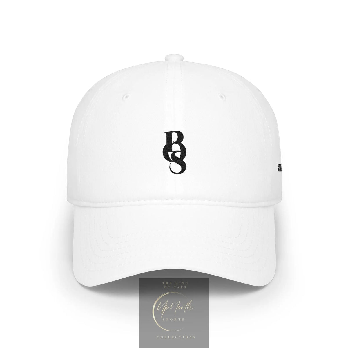 White POS Paparazzi Black Baseball Cap front - Paparazzi Original