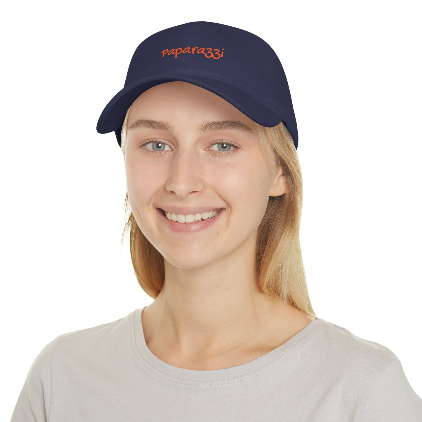 Baseball Cap Paparazzi dark navy and orange