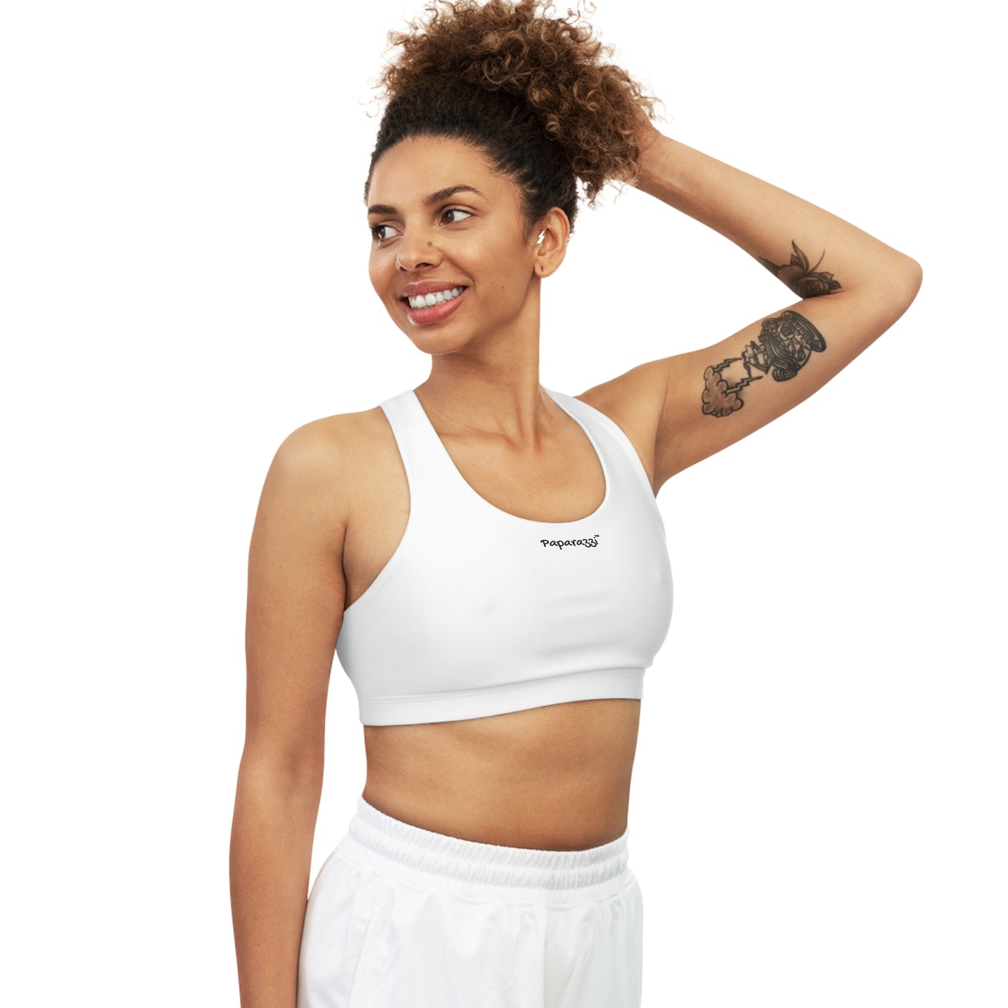 Sports Bra Paparazzi black on white