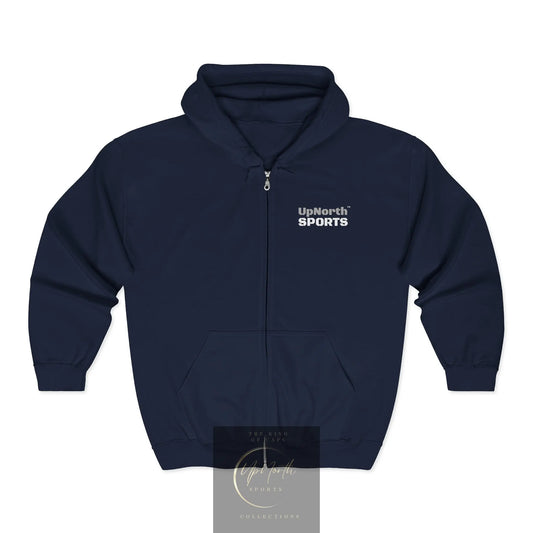 UpNorth Sports Paul Walker navy Full Zip Hoodie frontside - UpNorth SPORTS