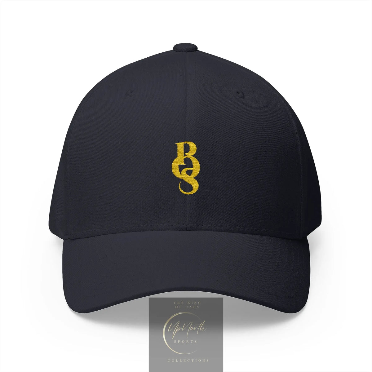 Dark Navy POS Gold Logo Closed Back Cap front - Paparazzi Original