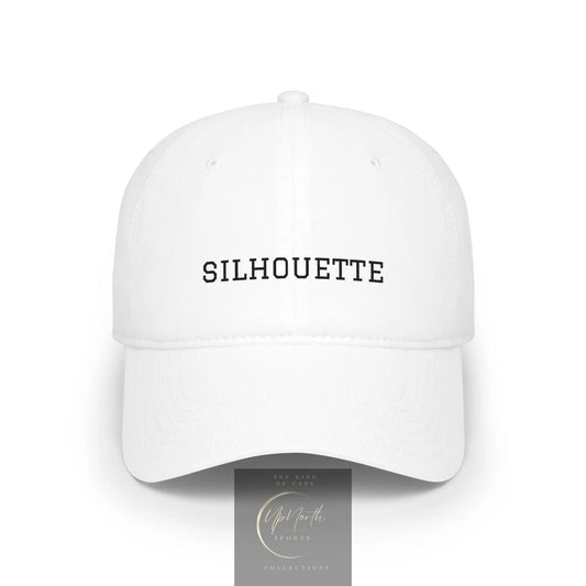 White Paparazzi Silhouette Black Baseball Cap front - Paparazzi Original