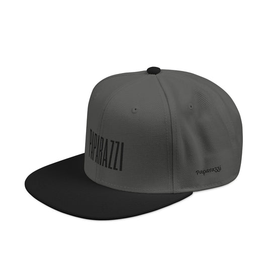Charcoal Paparazzi Black Flat Visor Cap left side - Paparazzi Original