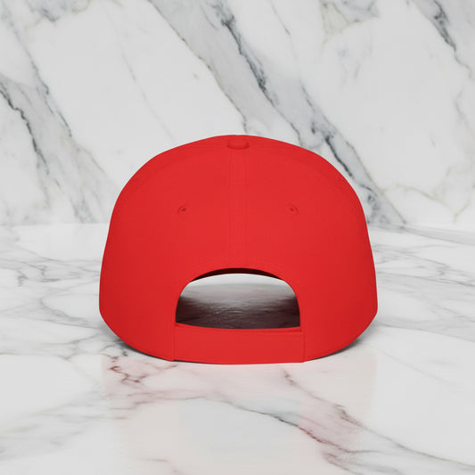 Baseball Cap Piloti red and white backside