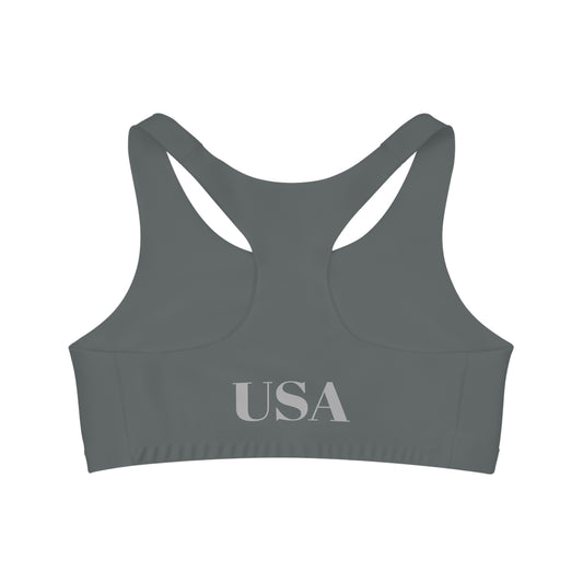 Sports Bra Paparazzi light gray on dark gray
