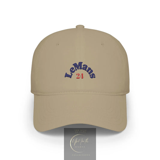 Khaki Le Mans 24 Baseball Cap frontside - UpNorth SPORTS